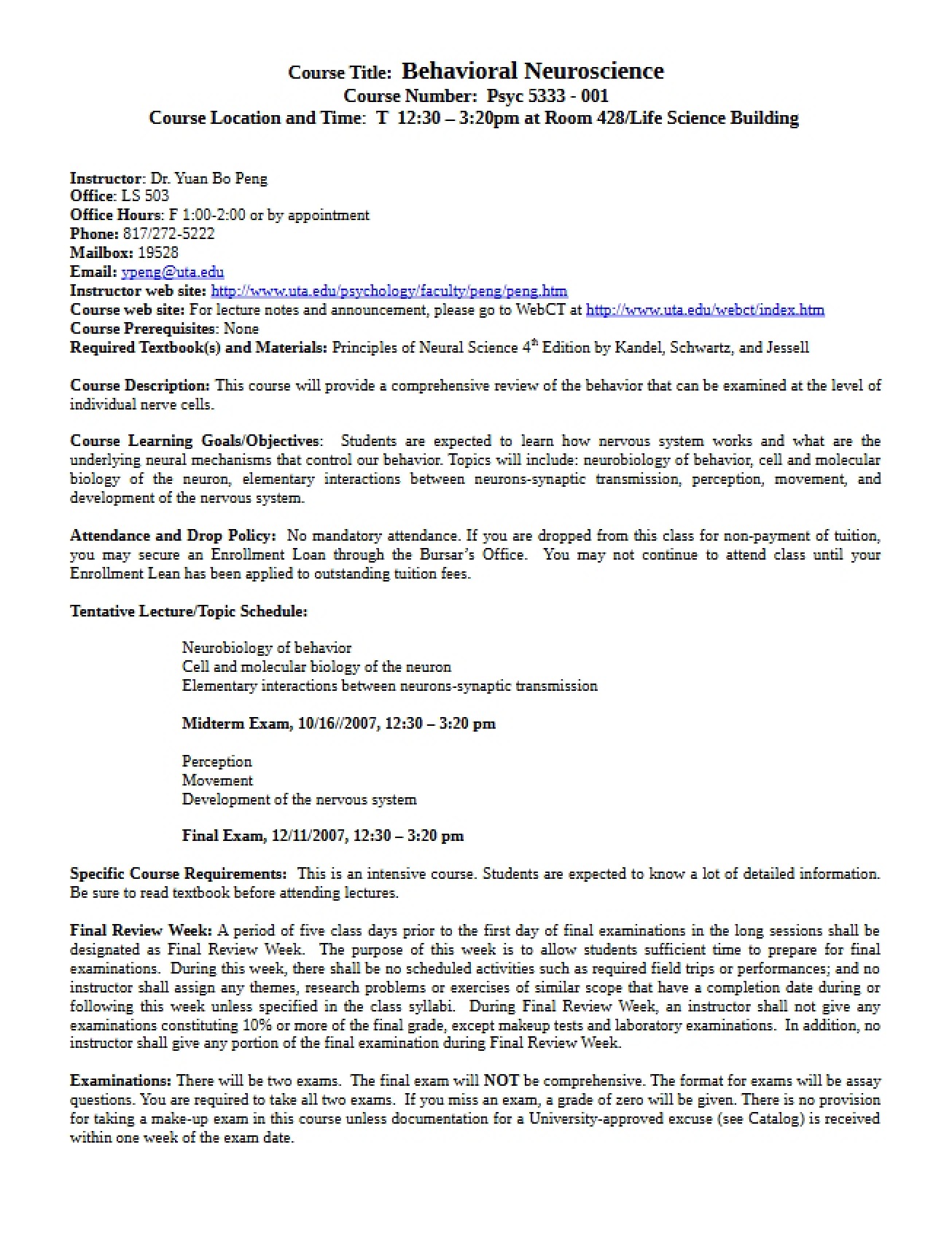 Course Description