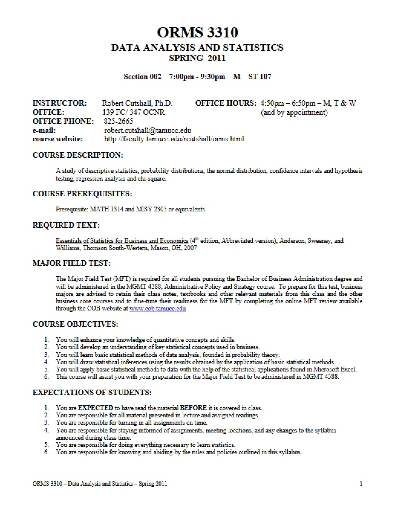Syllabus