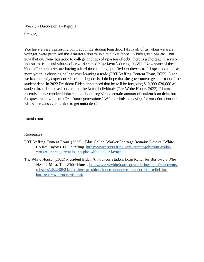 Reply 2 to Discussion 1, Week 3