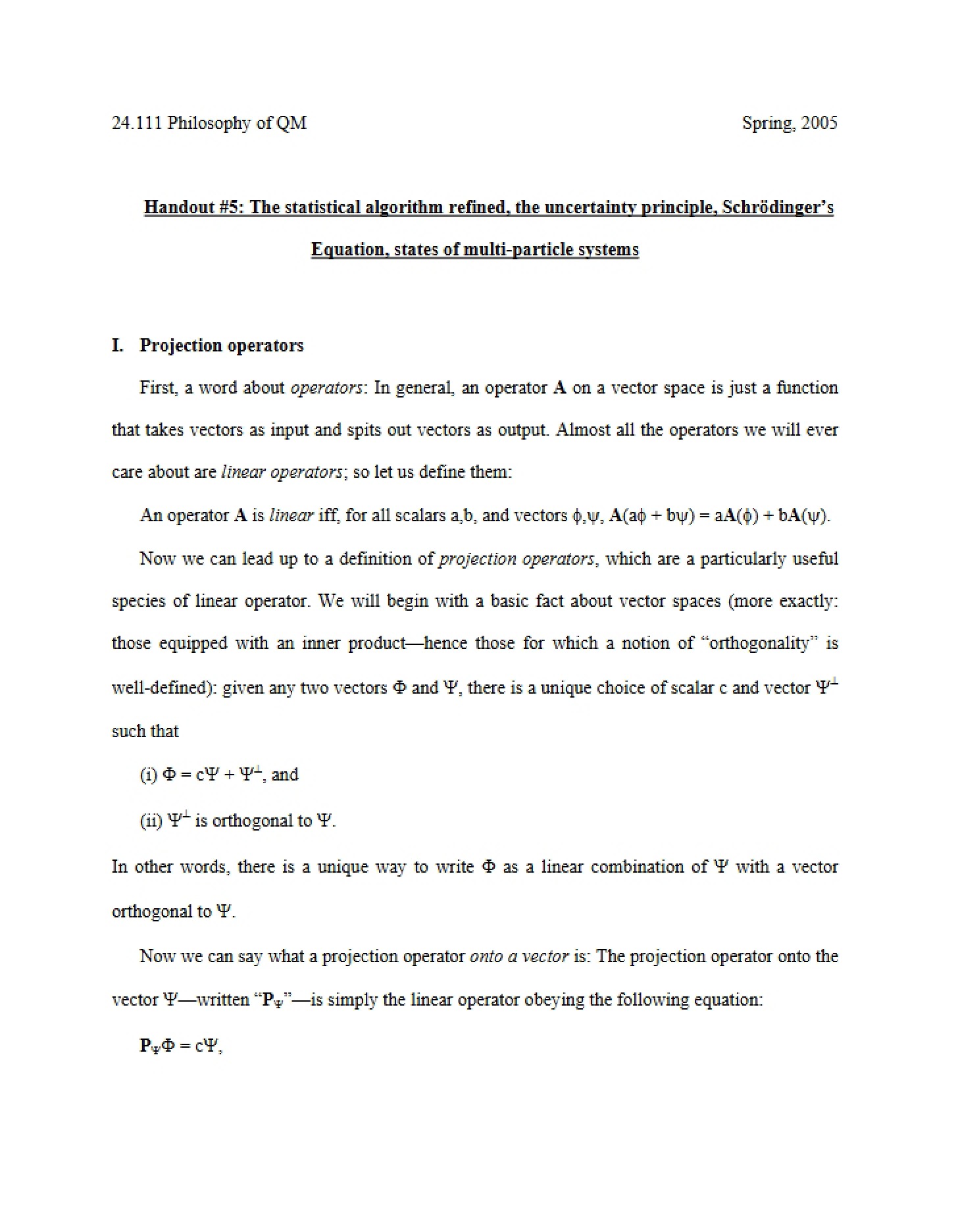 Course Review Notes