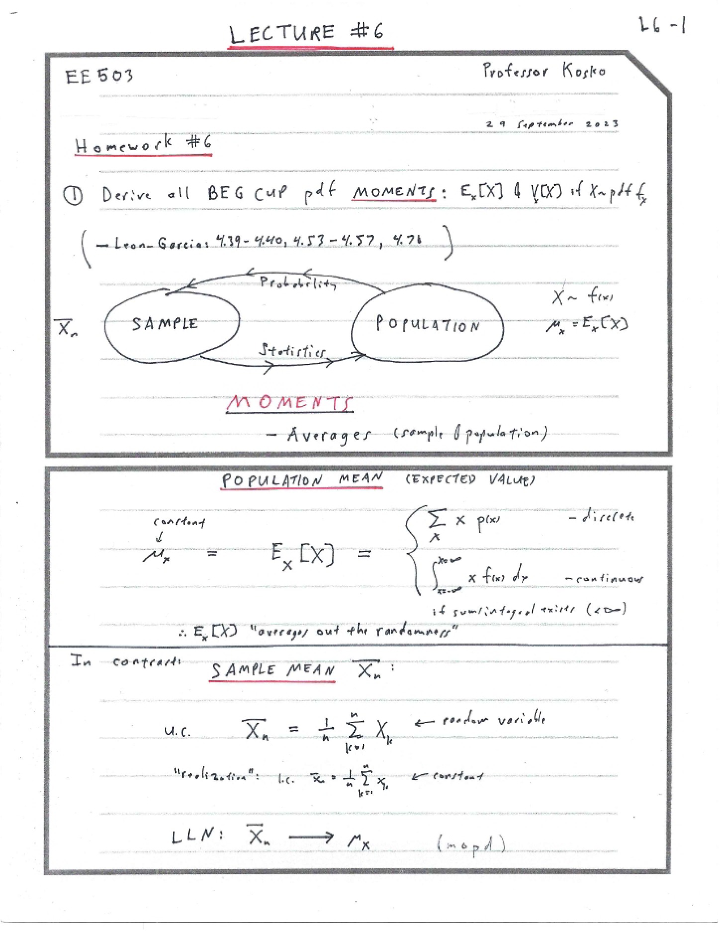 Lecture 06 Notes - EE 503