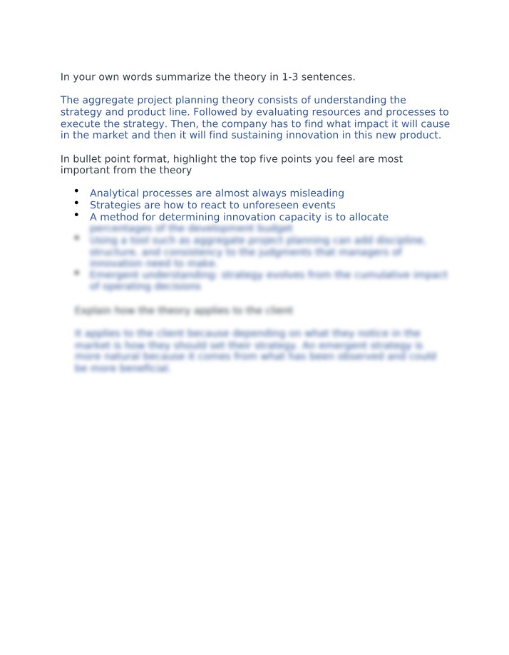 BUS499 Strategy Notes