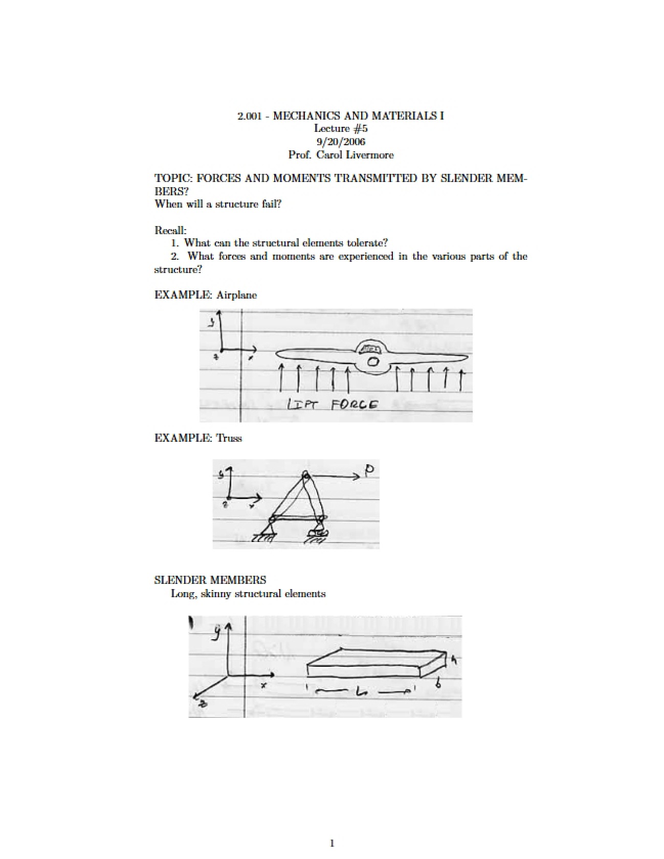 Mechanics Lecture 5