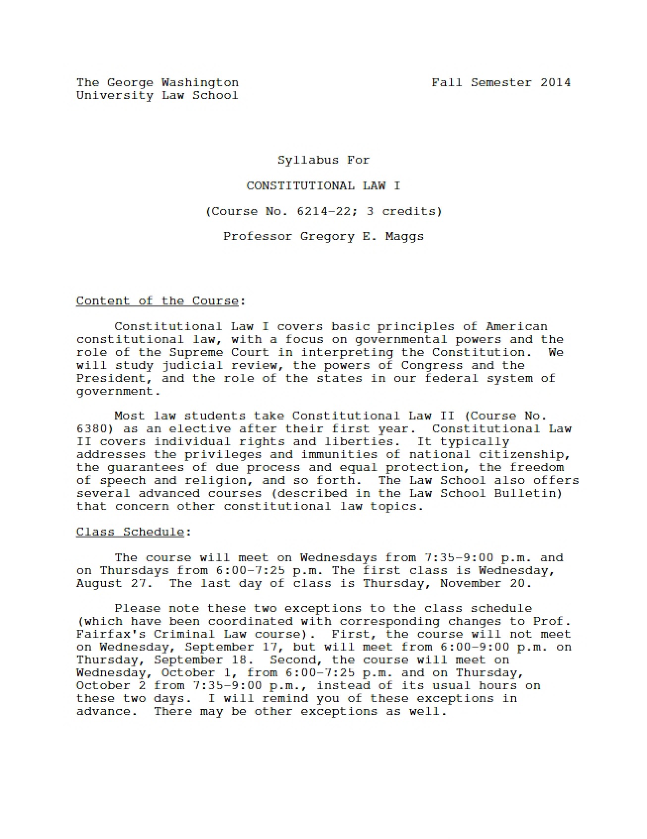 Syllabus