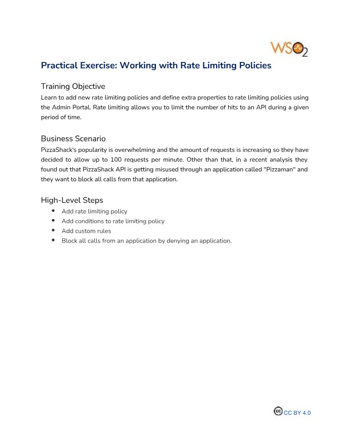 Working with Rate Limiting Policies - Practical Exercise