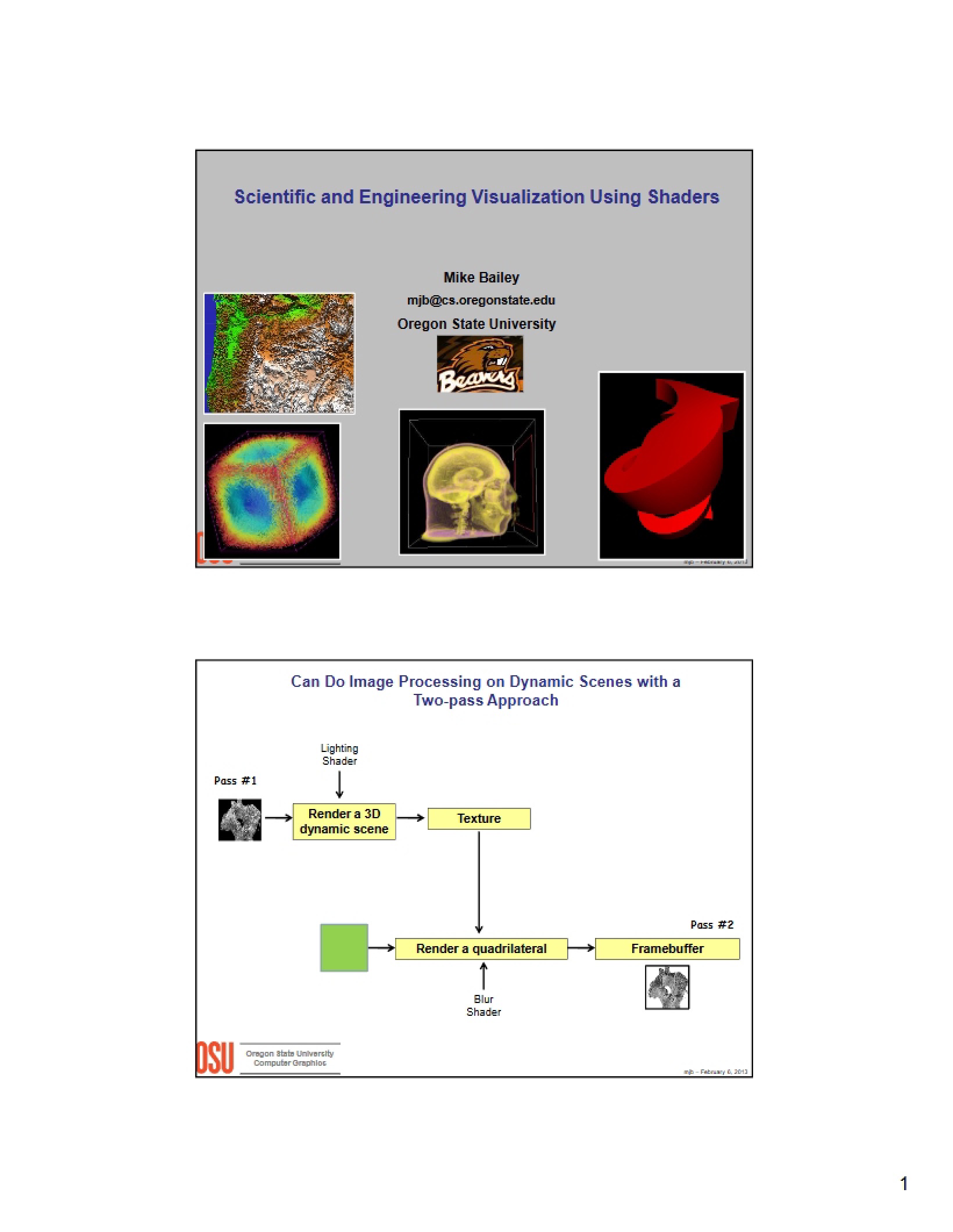 Shader Visualization for Science and Engineering