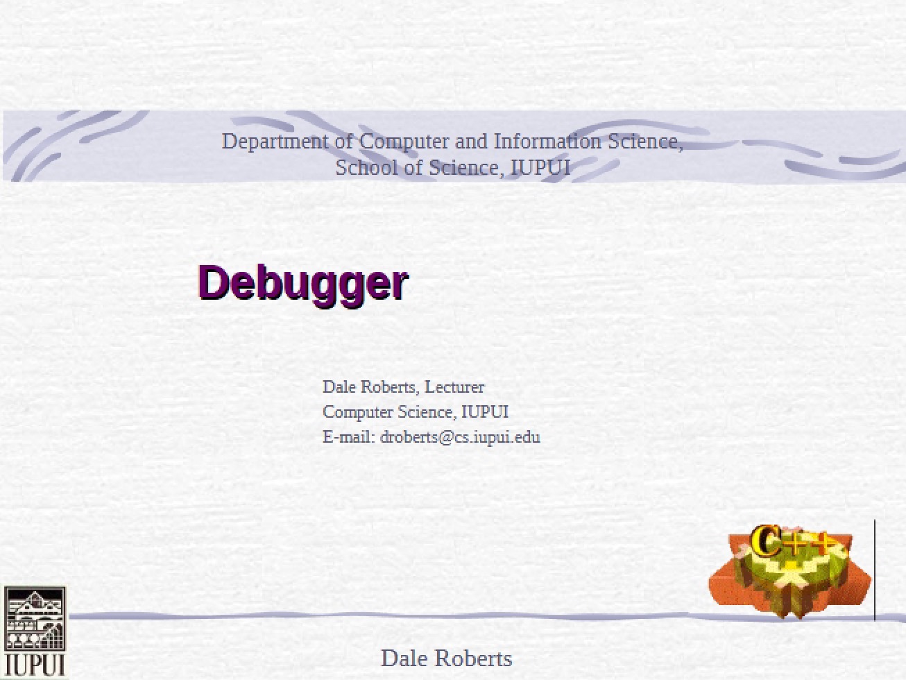 Using the Debugger
