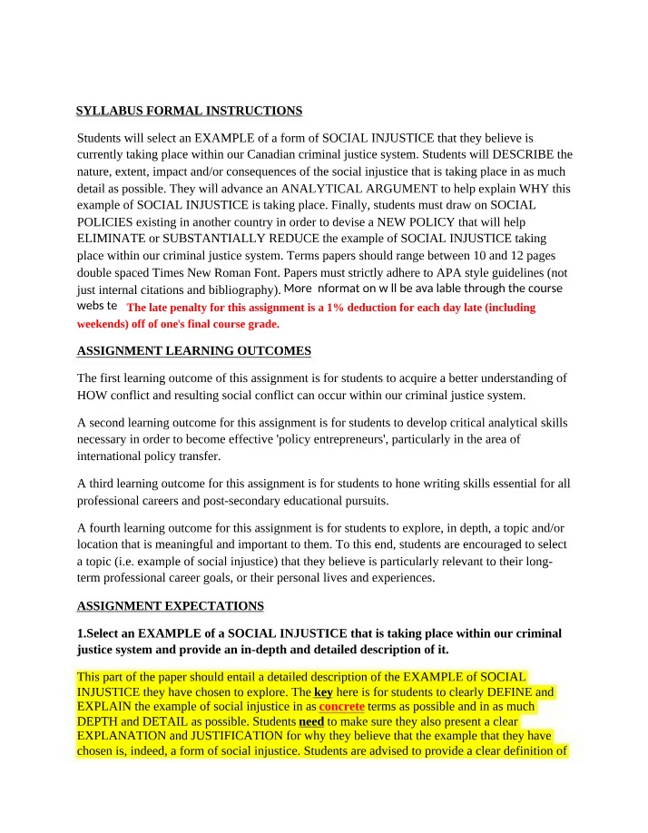 Social Injustice in the Canadian Criminal Justice System