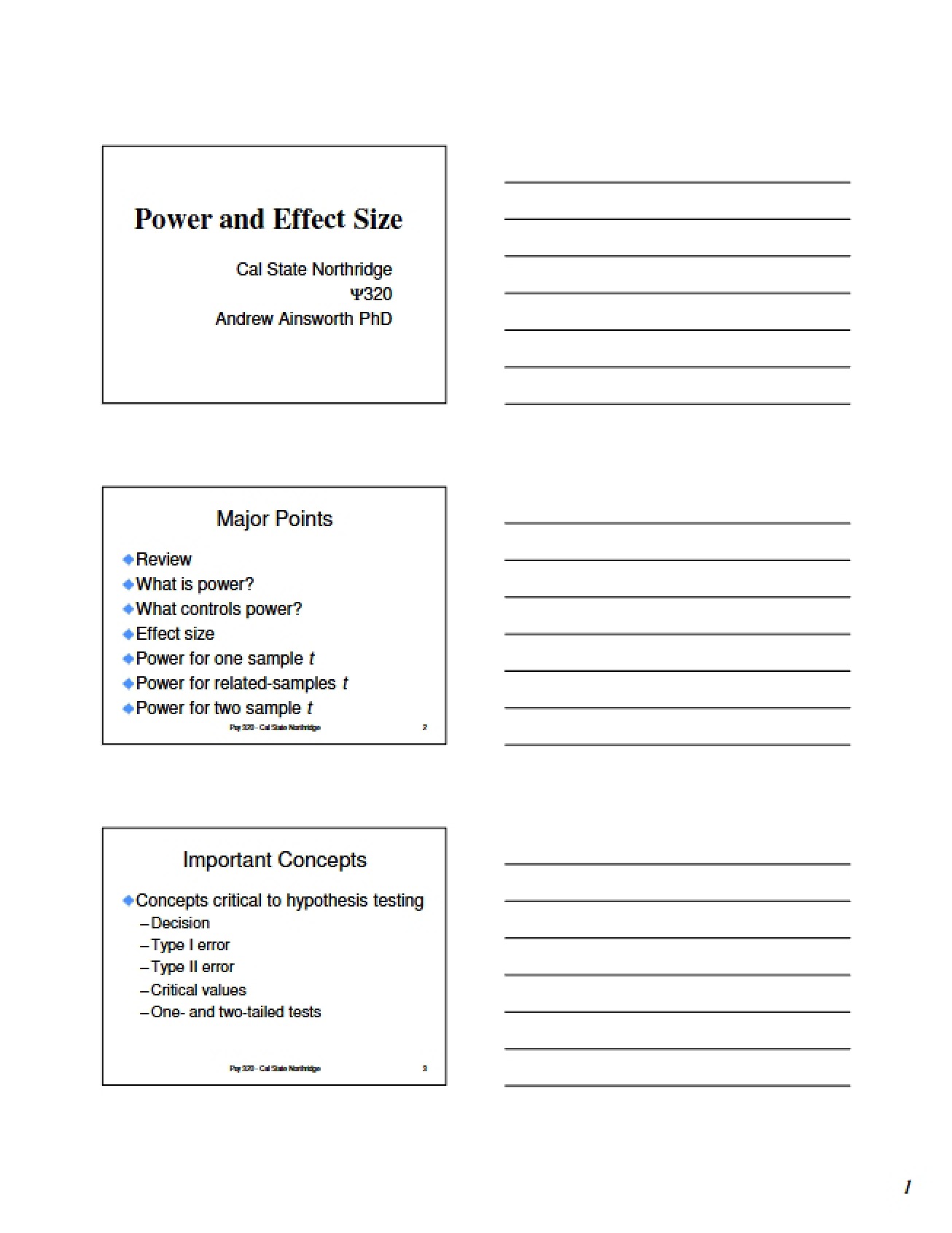 Effect Size and Statistical Power