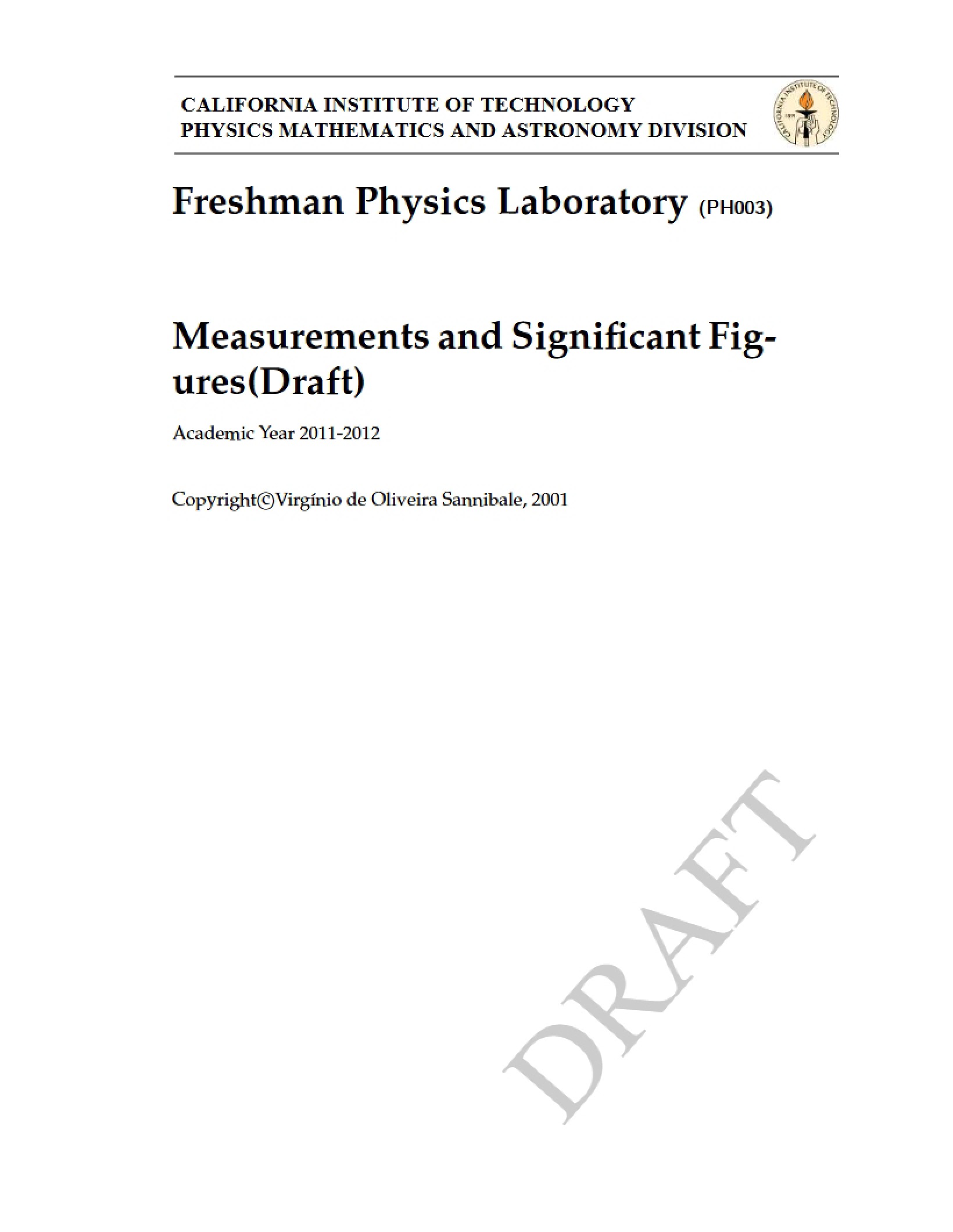 Significant Figures and Measurements