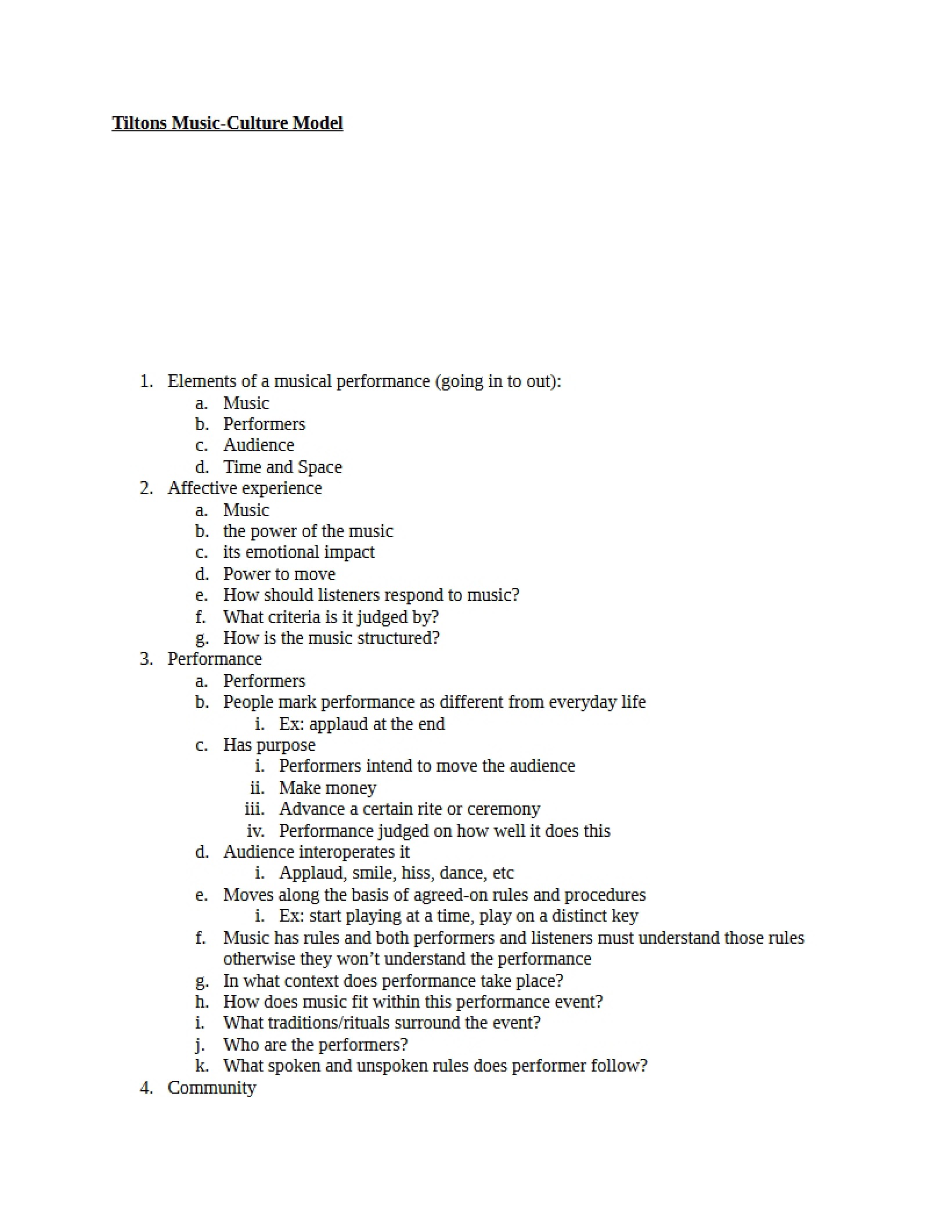 Midterm Guide for World Musics
