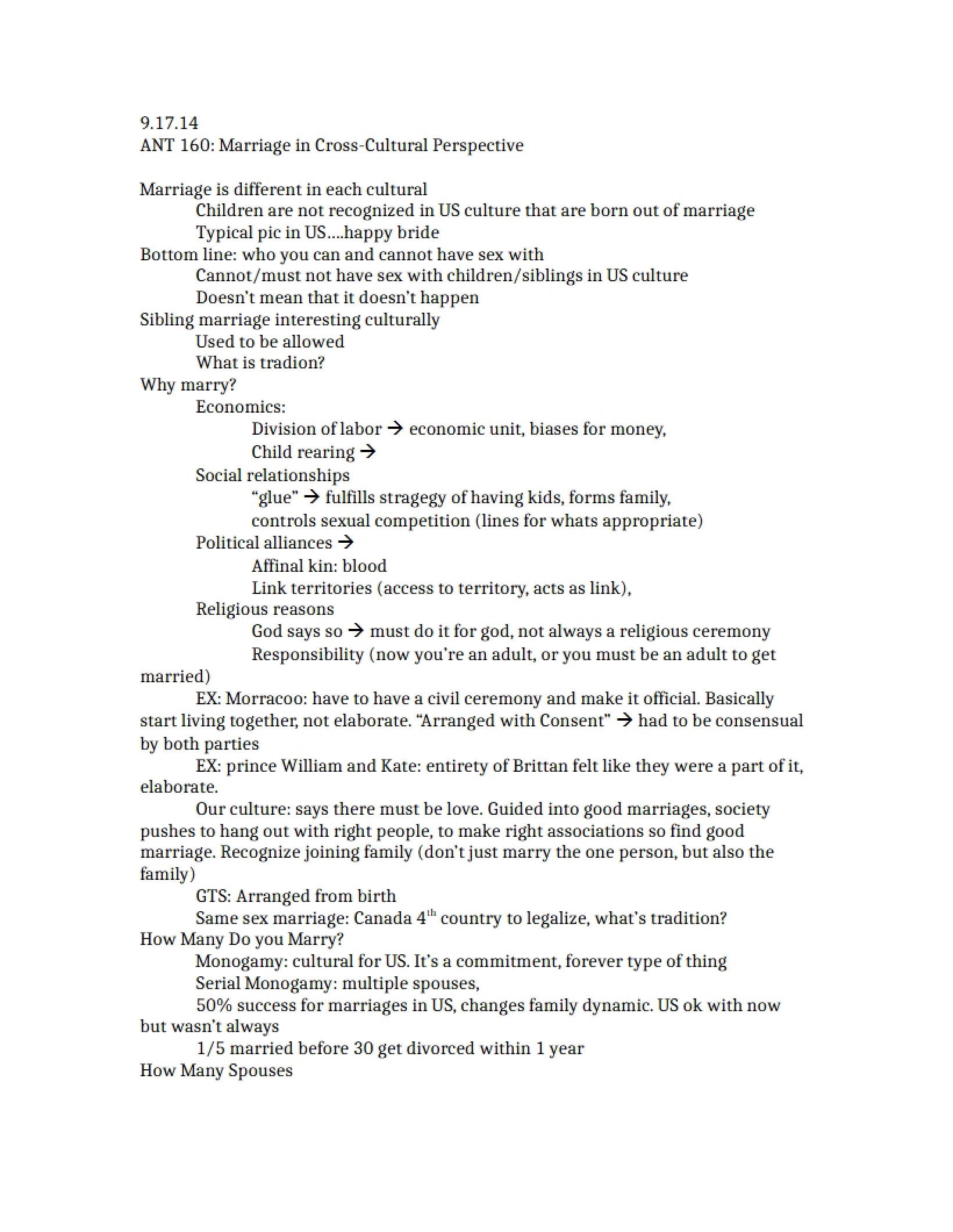 September 17th Notes