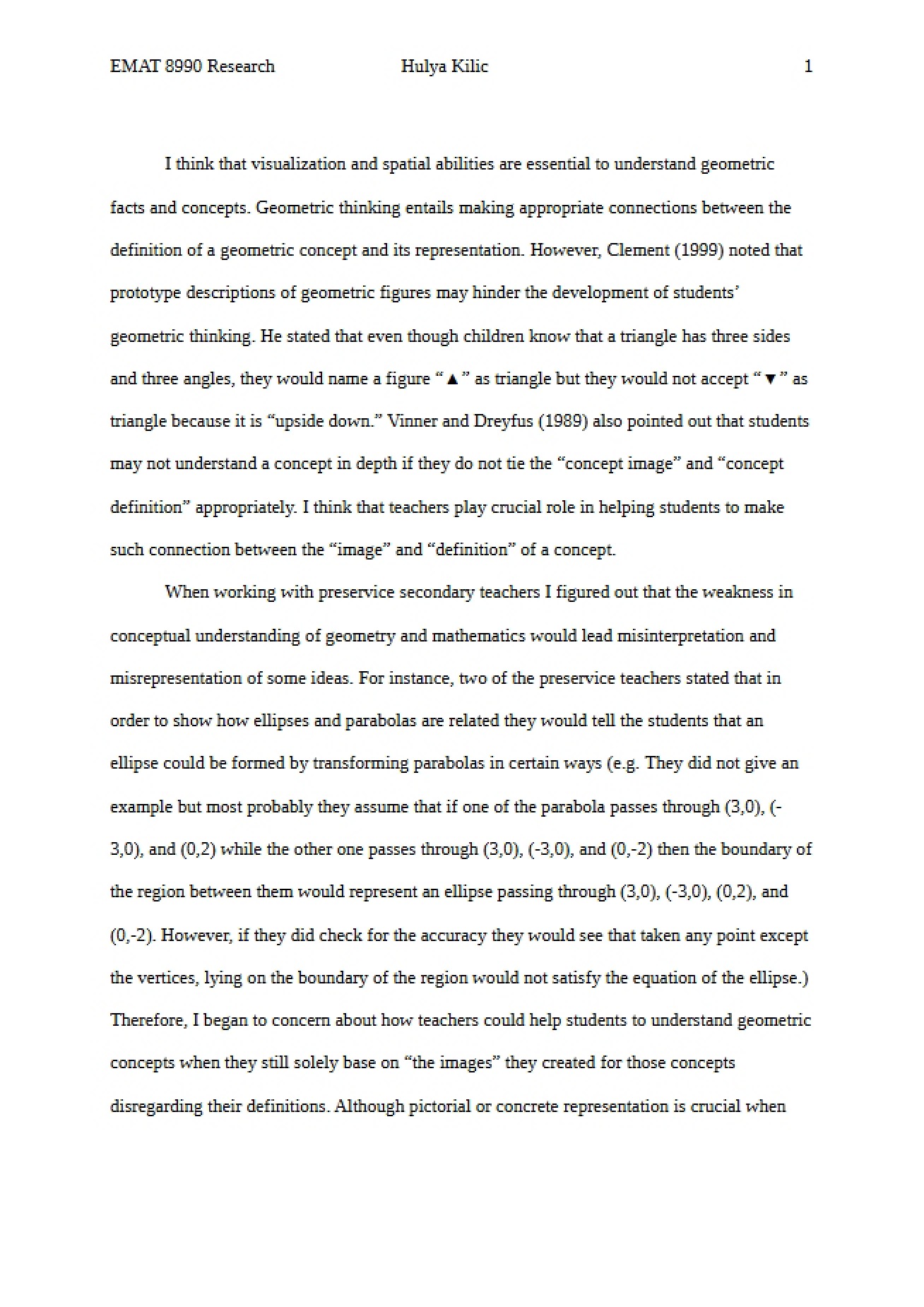 Kilic Hulya's Research Proposal for EMAT 8990