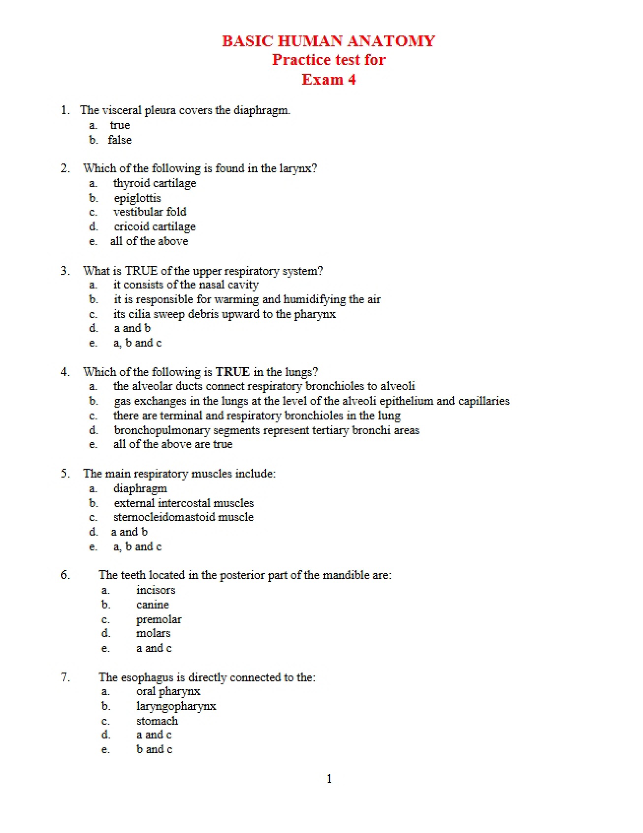 Practice Examination 4