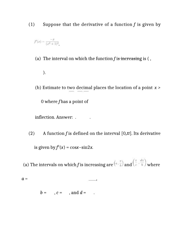 Exercises 10.2