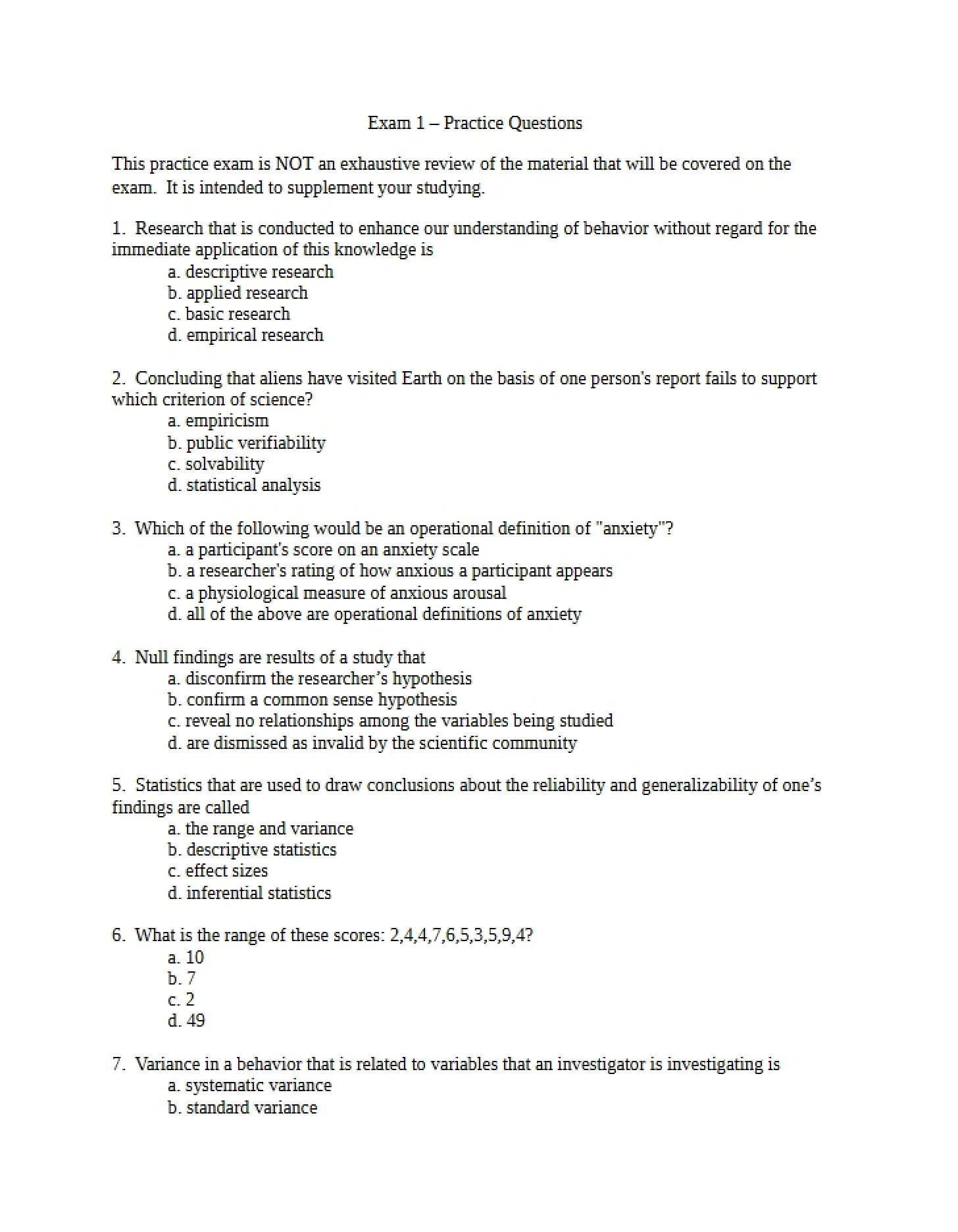 Practice Exam 1