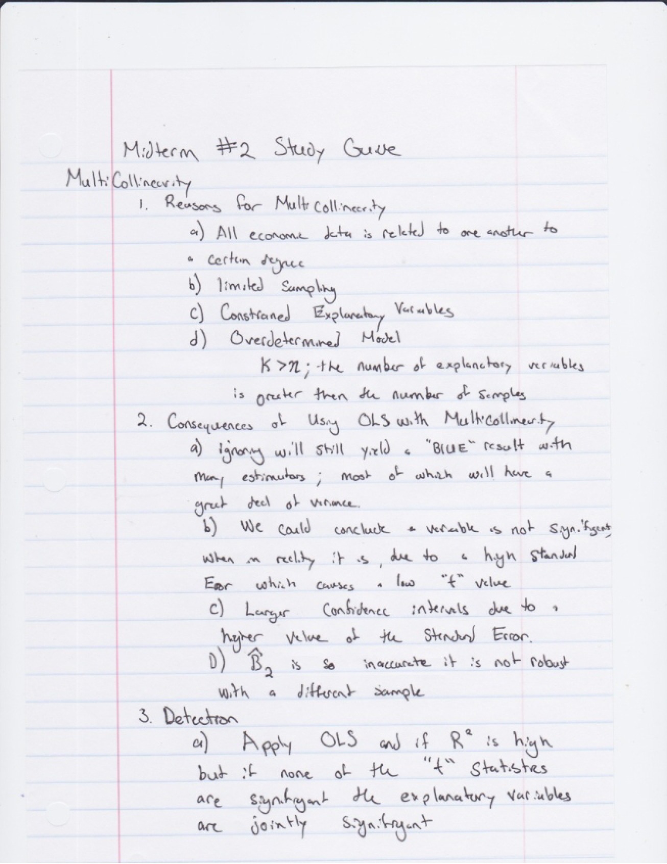 Applied Econometrics Notes