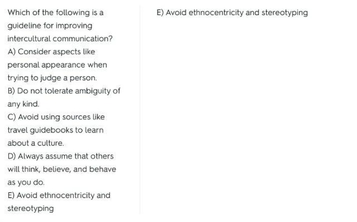 Guideline for Improving Intercultural Communication