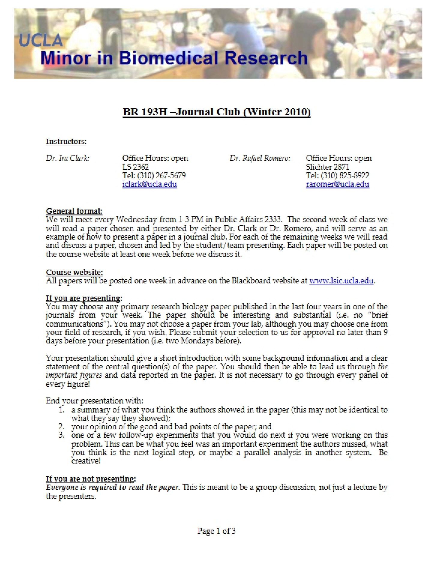 Academic Syllabus