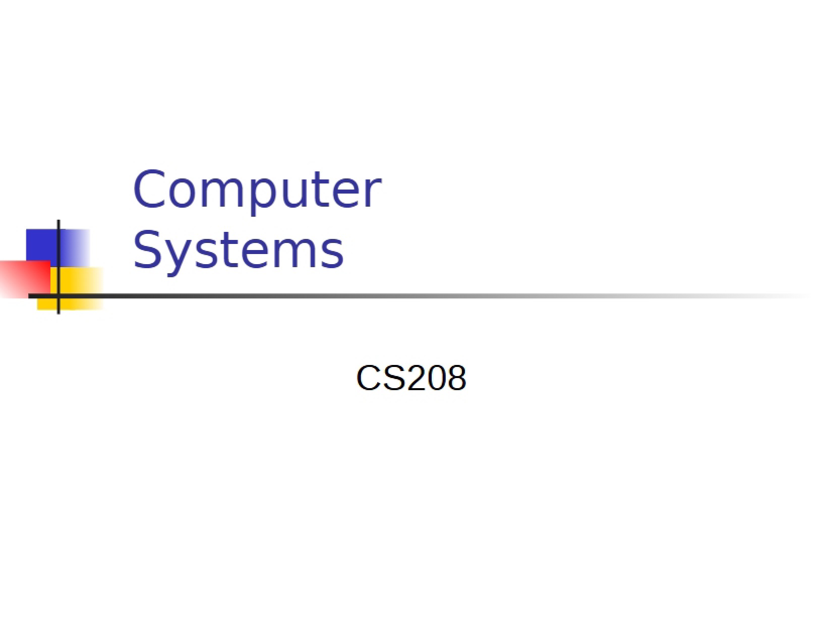 Systems of Computers
