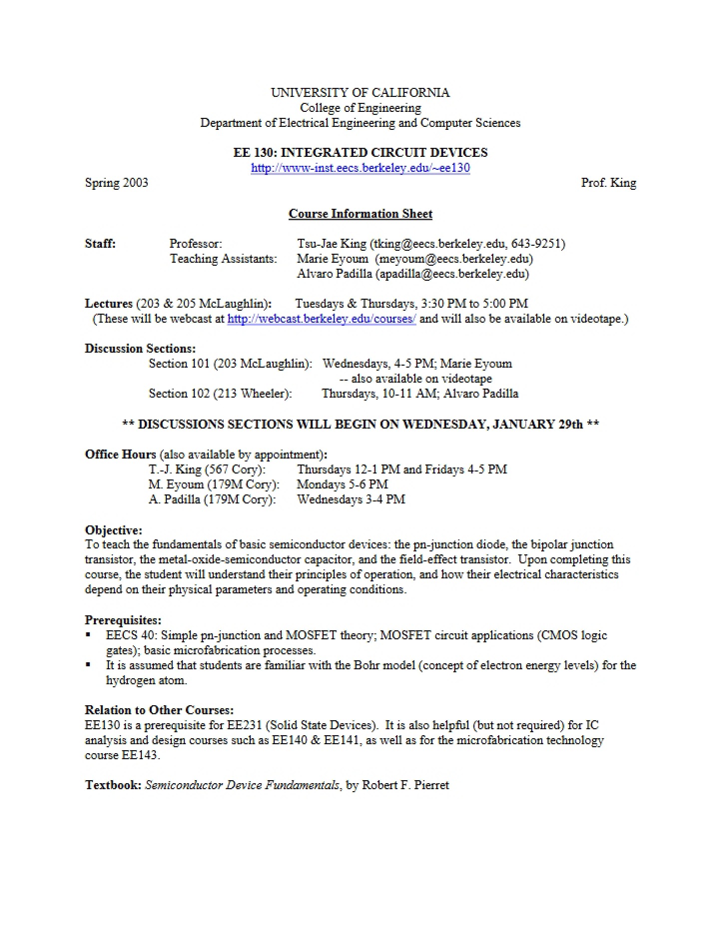 Course Info