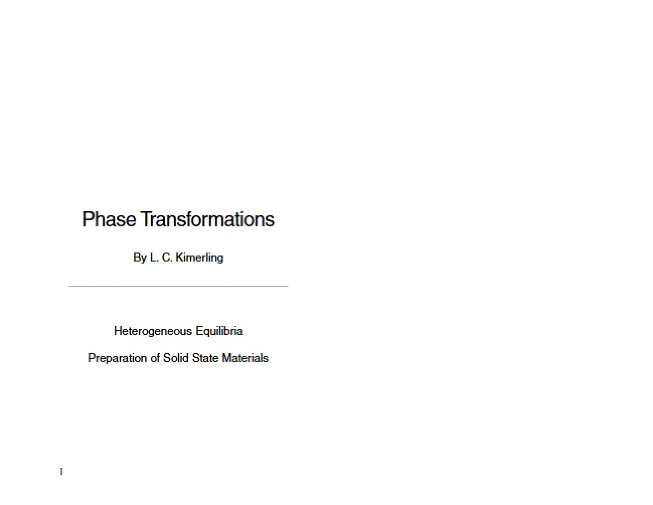 Transformations of Phase