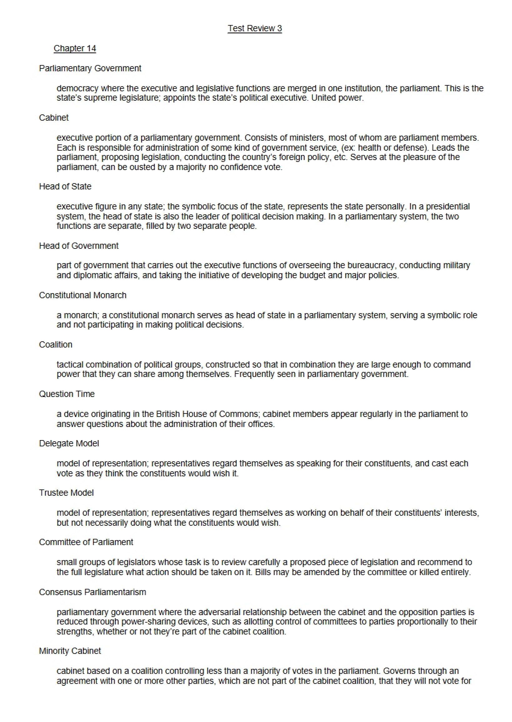 Review 3 for Test