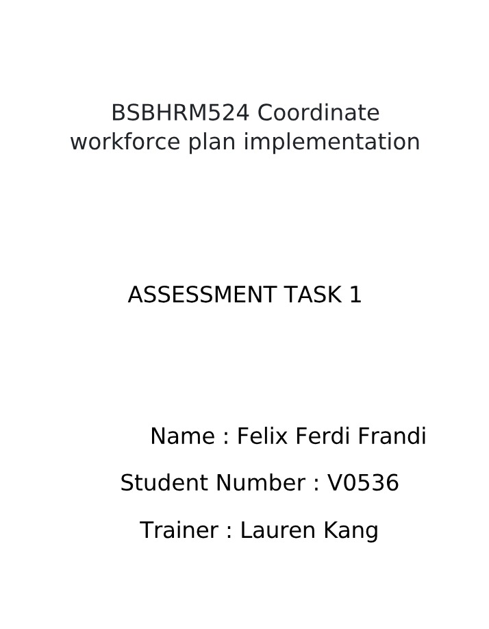Workforce Planning - ABS Labour Force Survey & LMIP