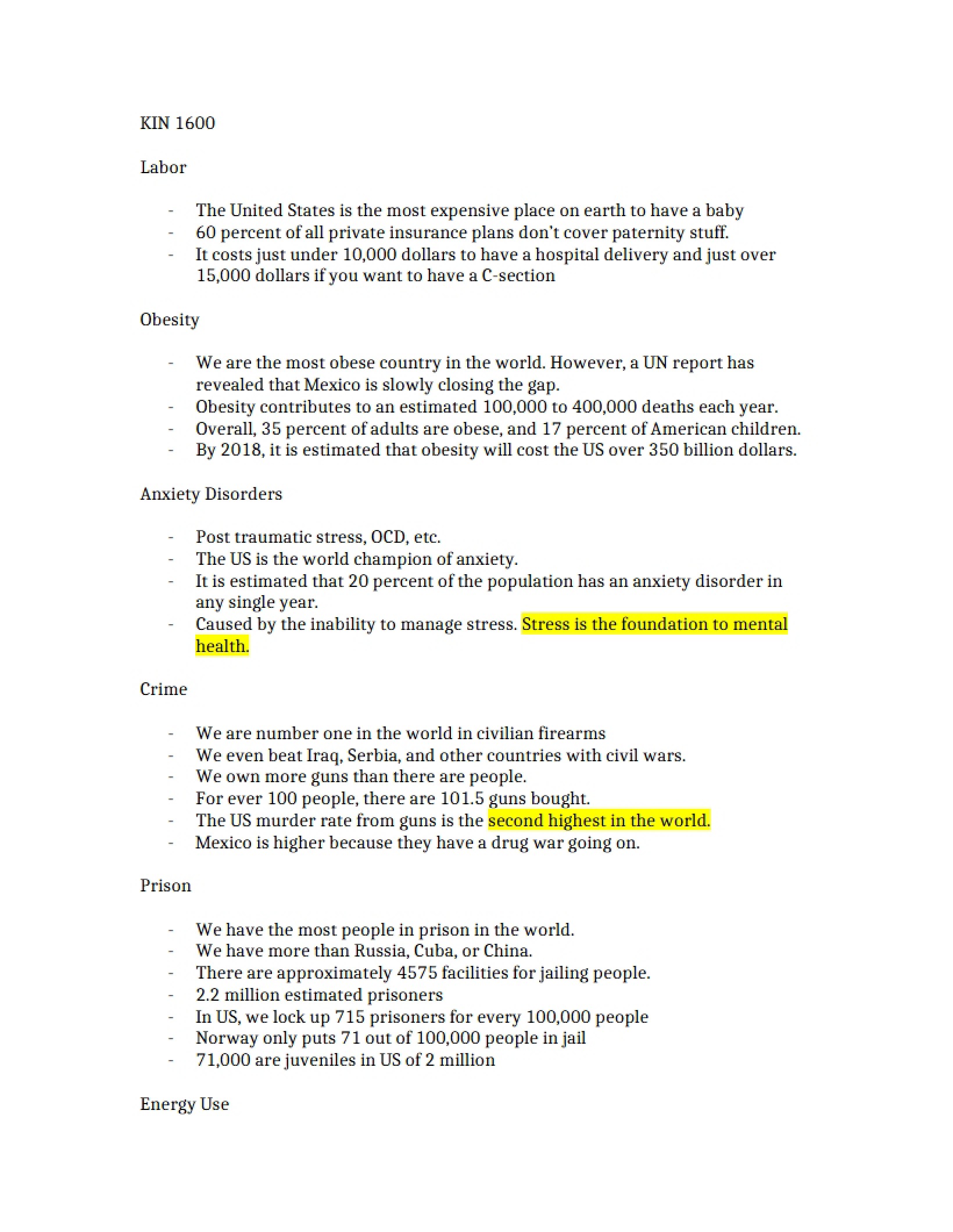 Wellness Lecture Note