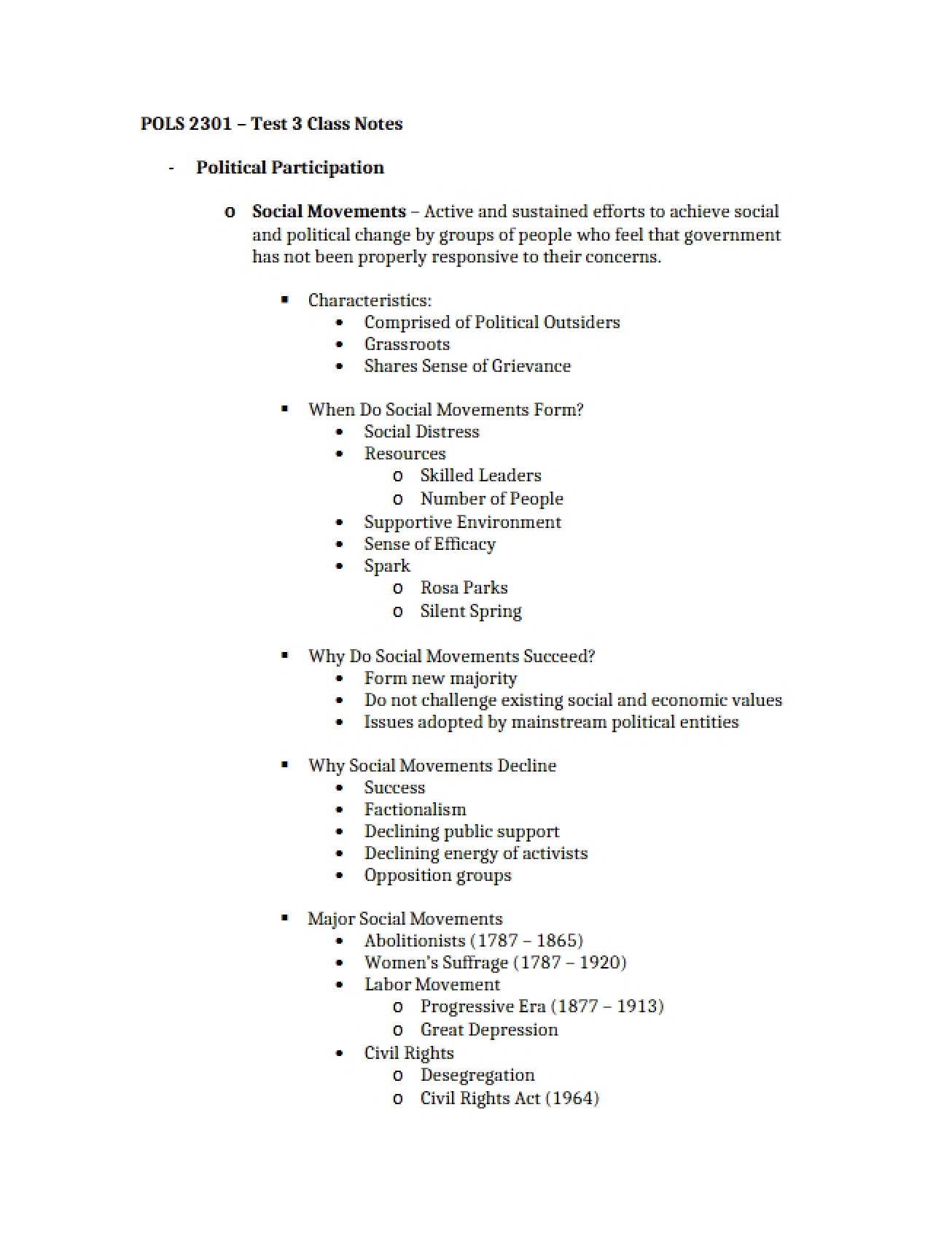 Understanding Political Participation in American Government
