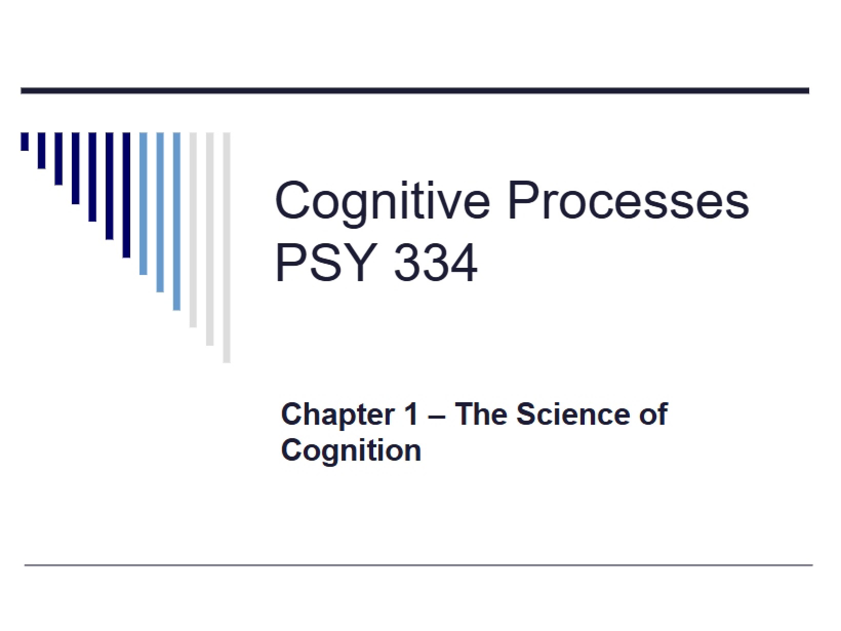 Cognition Science Chapter 1