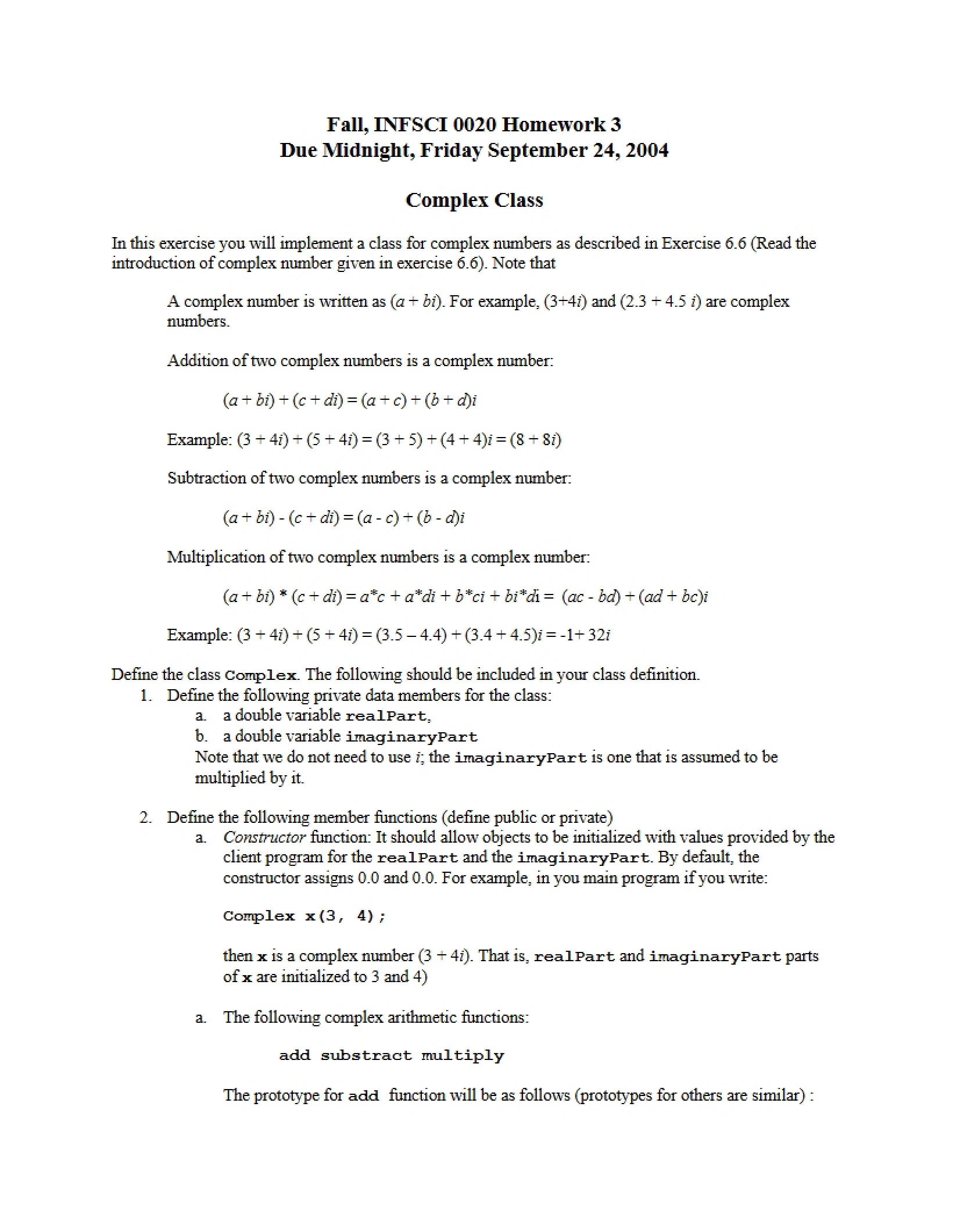 Homework Assignment