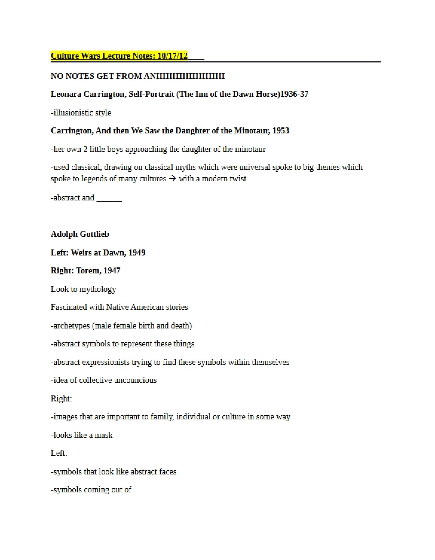 Notes AHIS Lecture 14