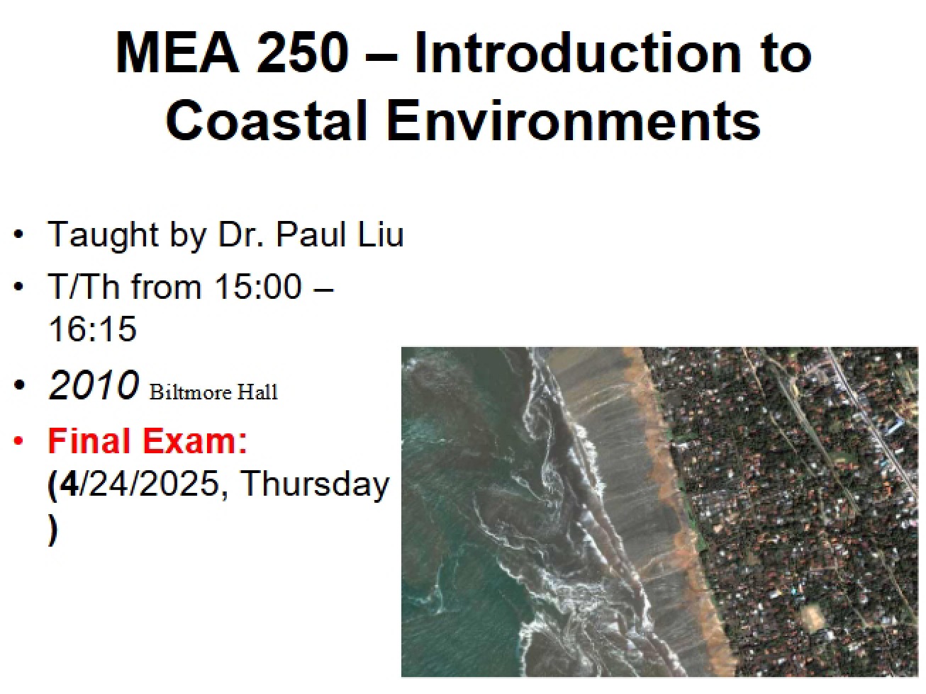 Coastal Populations and Intro