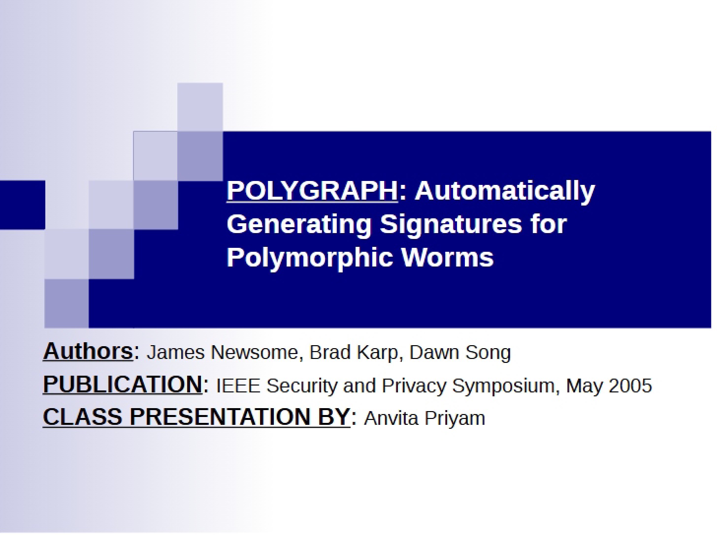 Polygraph - 22 Pages