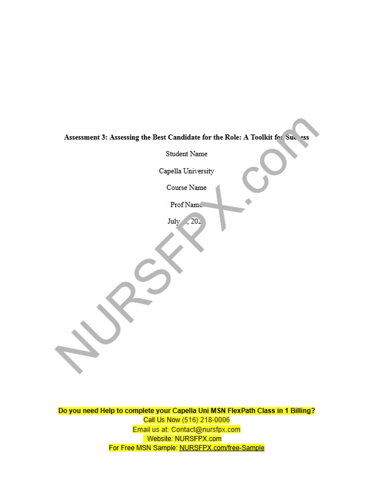 Role Candidate Assessment - Assessment 3 (v3)
