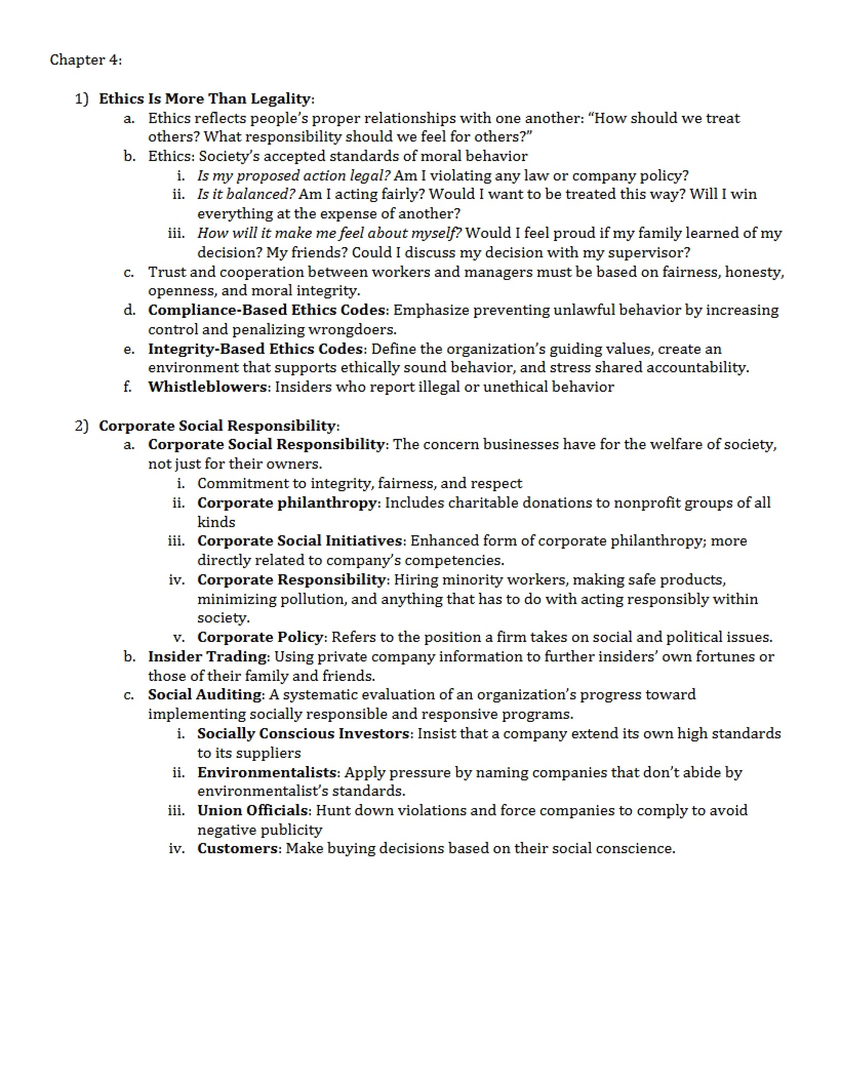 Chapter 4 - Business Value Chain
