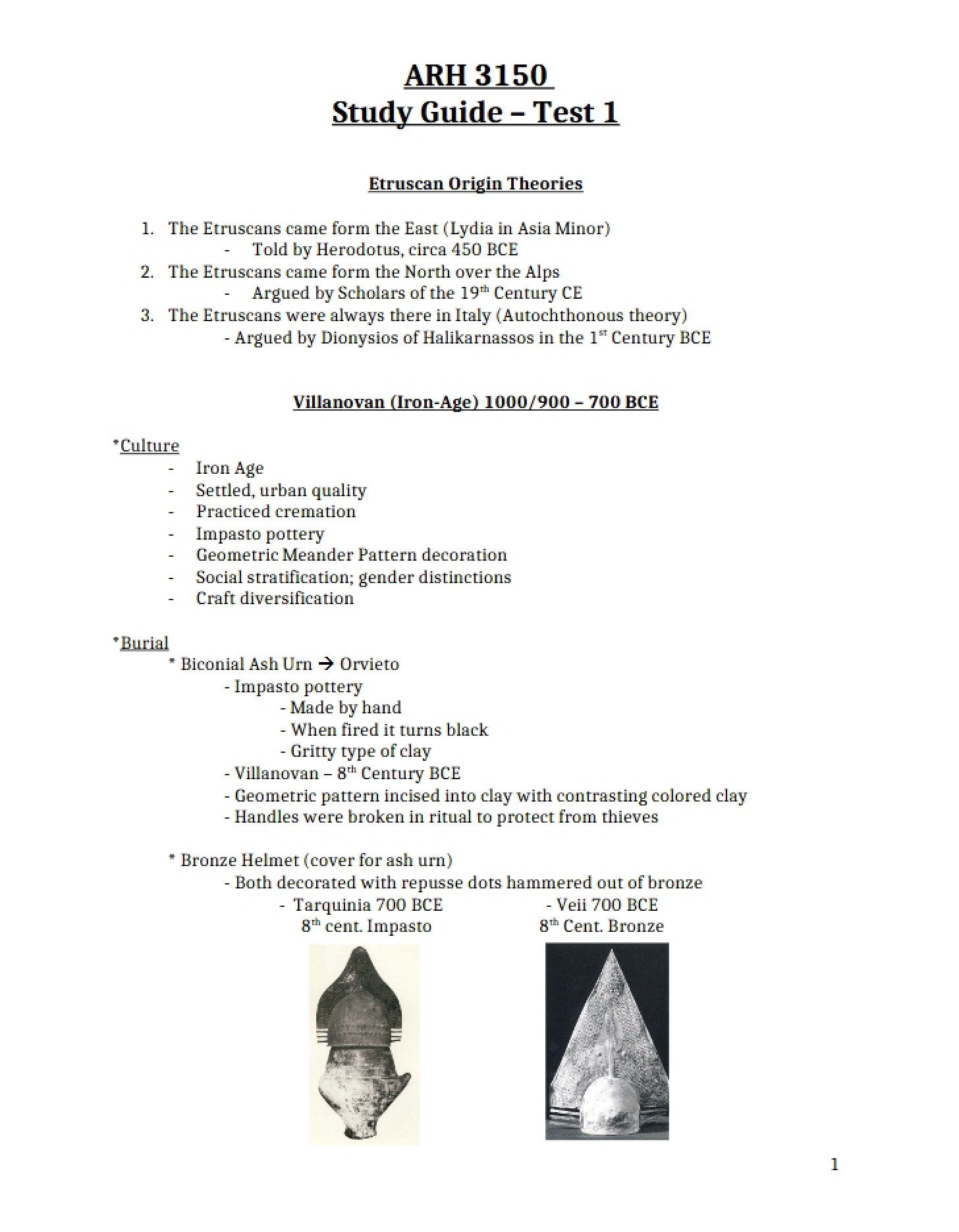 Preparation Guide for the First Test