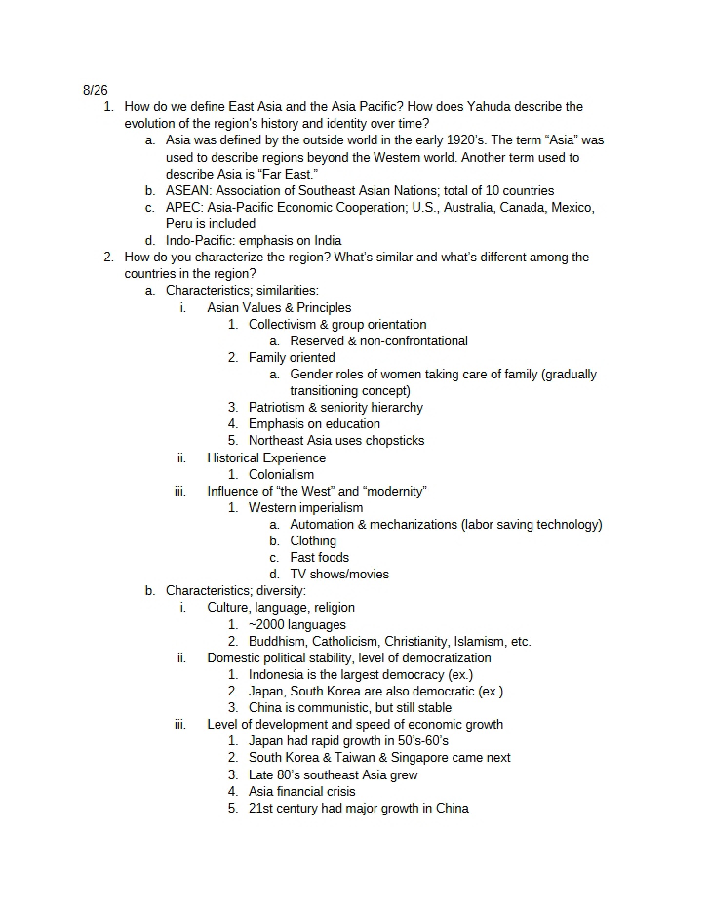 Notes for IR 360