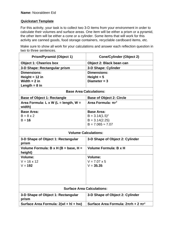 Template for Quickstart