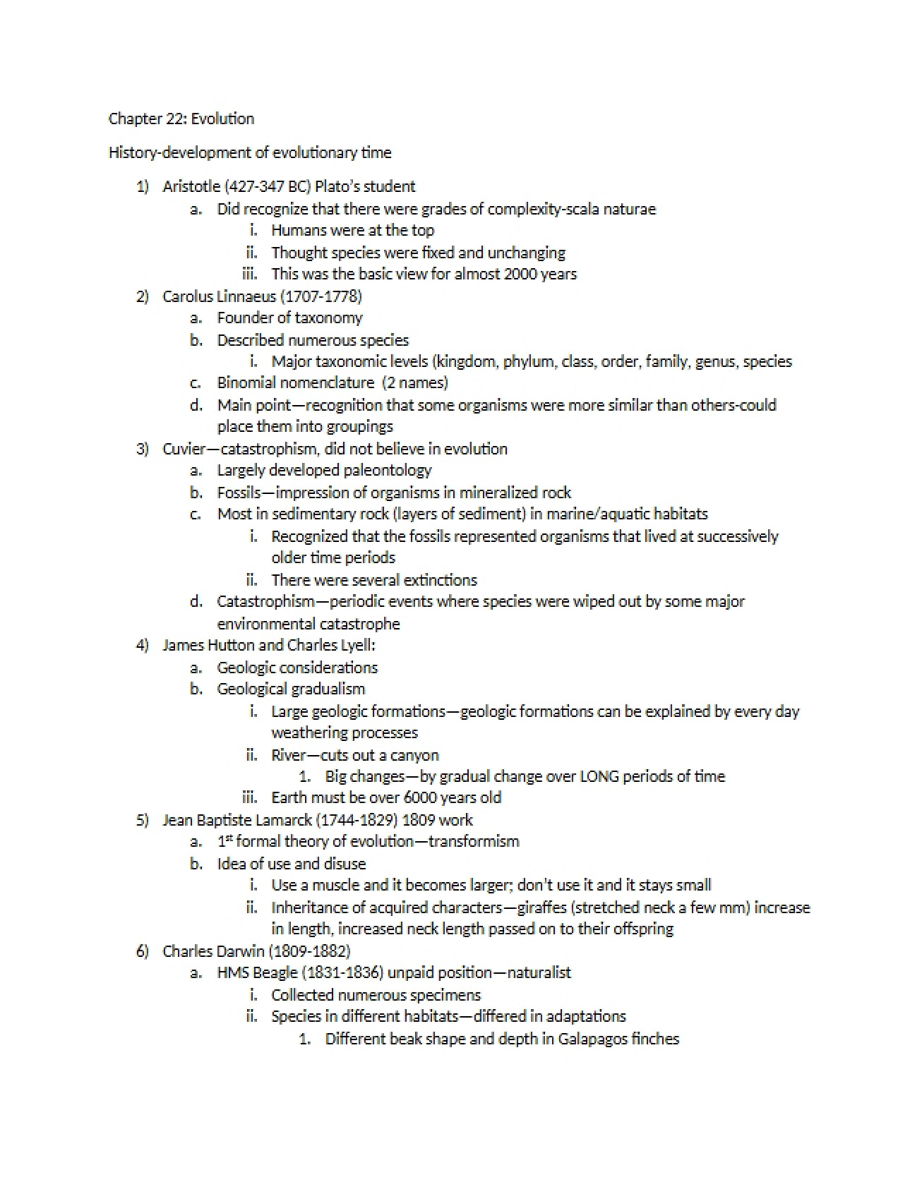 Evolution Concepts Chapter 22