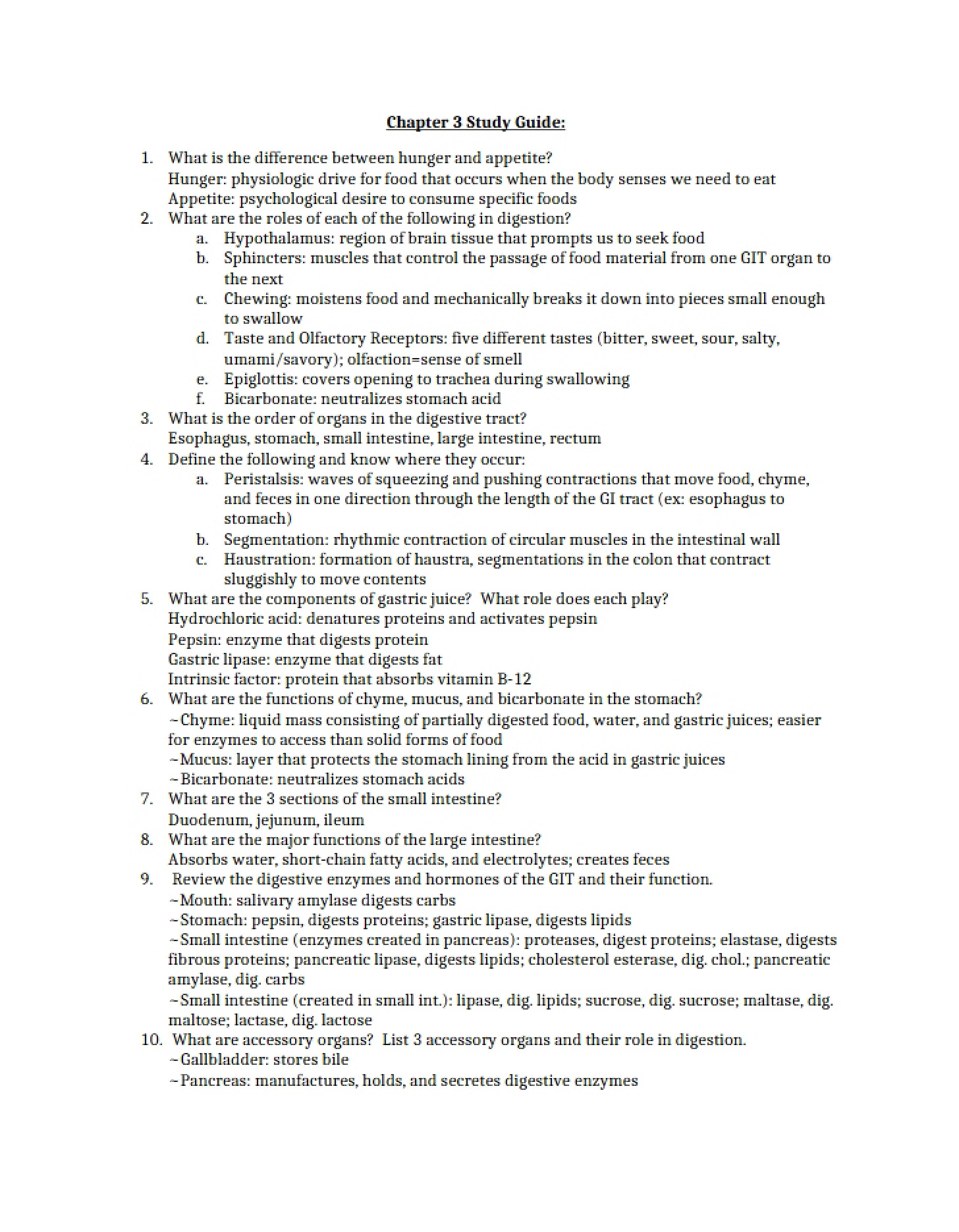 Preparation Framework for Unit 3