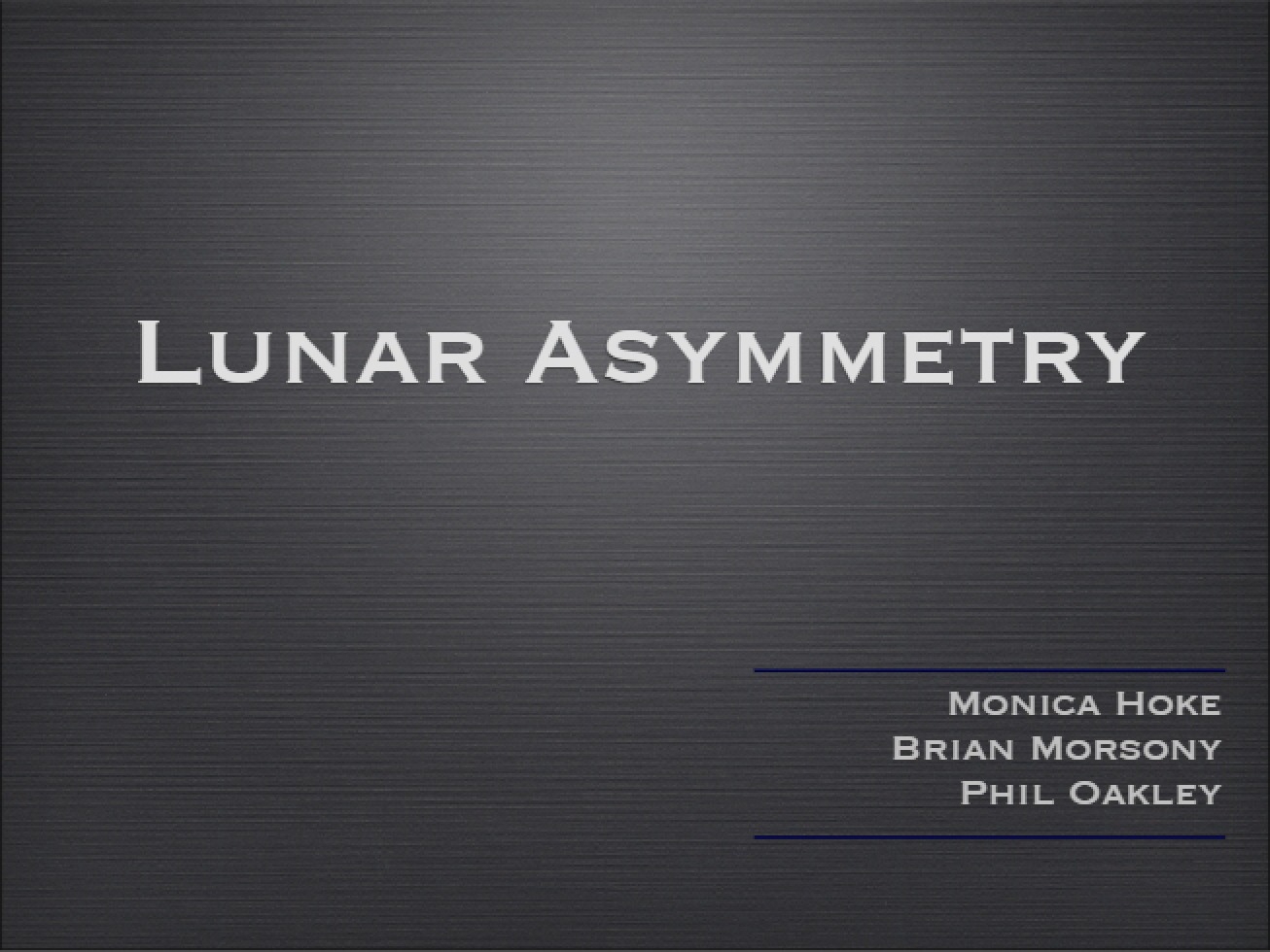 Overview of Lunar Asymmetry