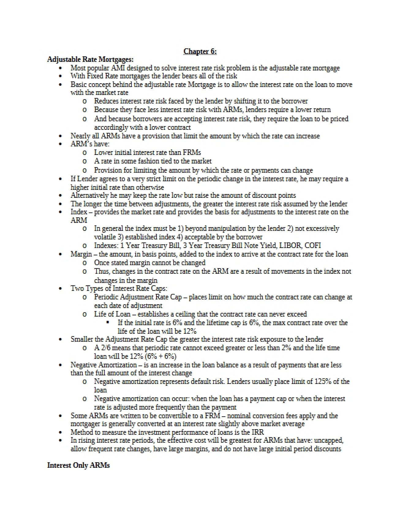 Finance Chapter 6