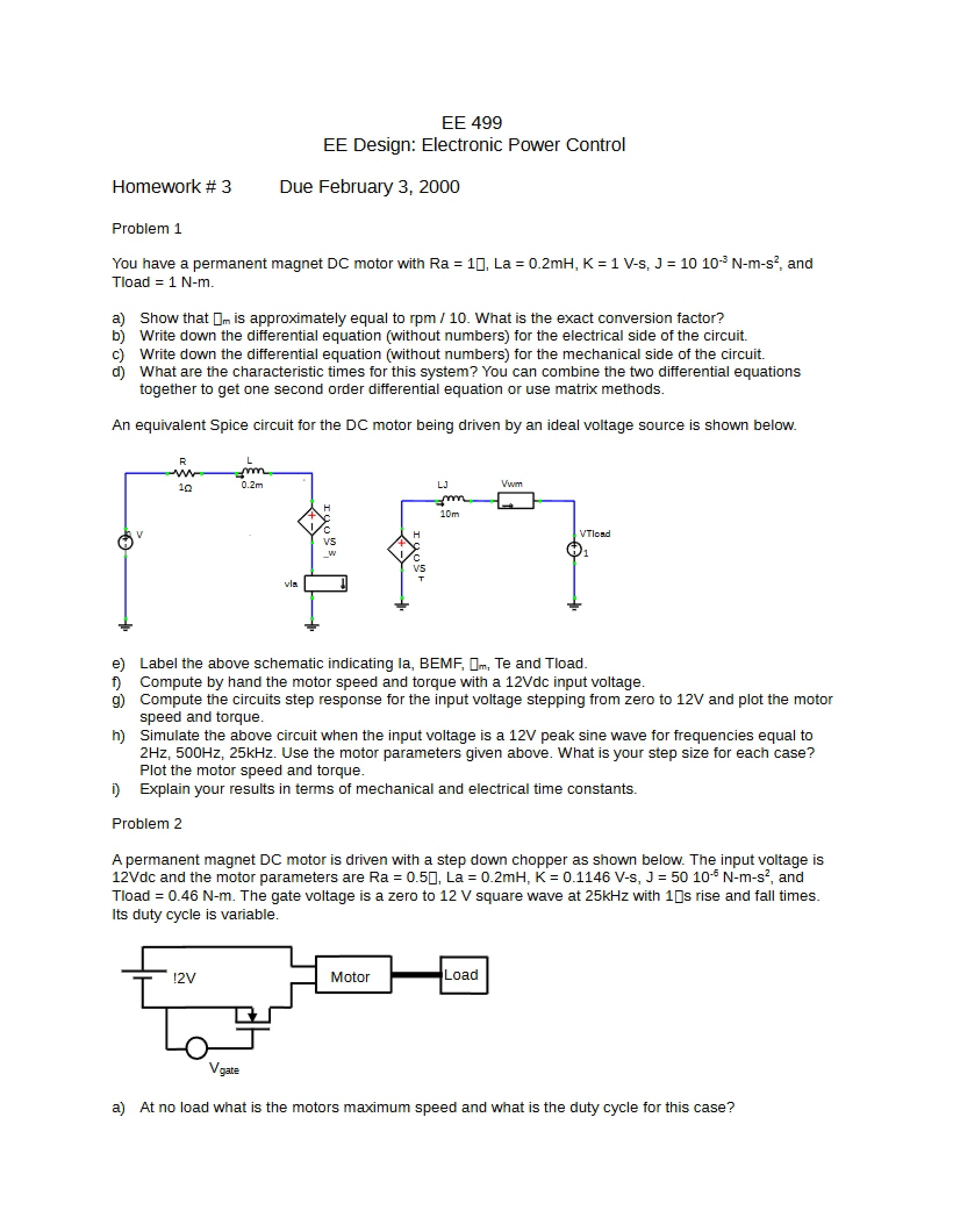 Electronic Power Control Design