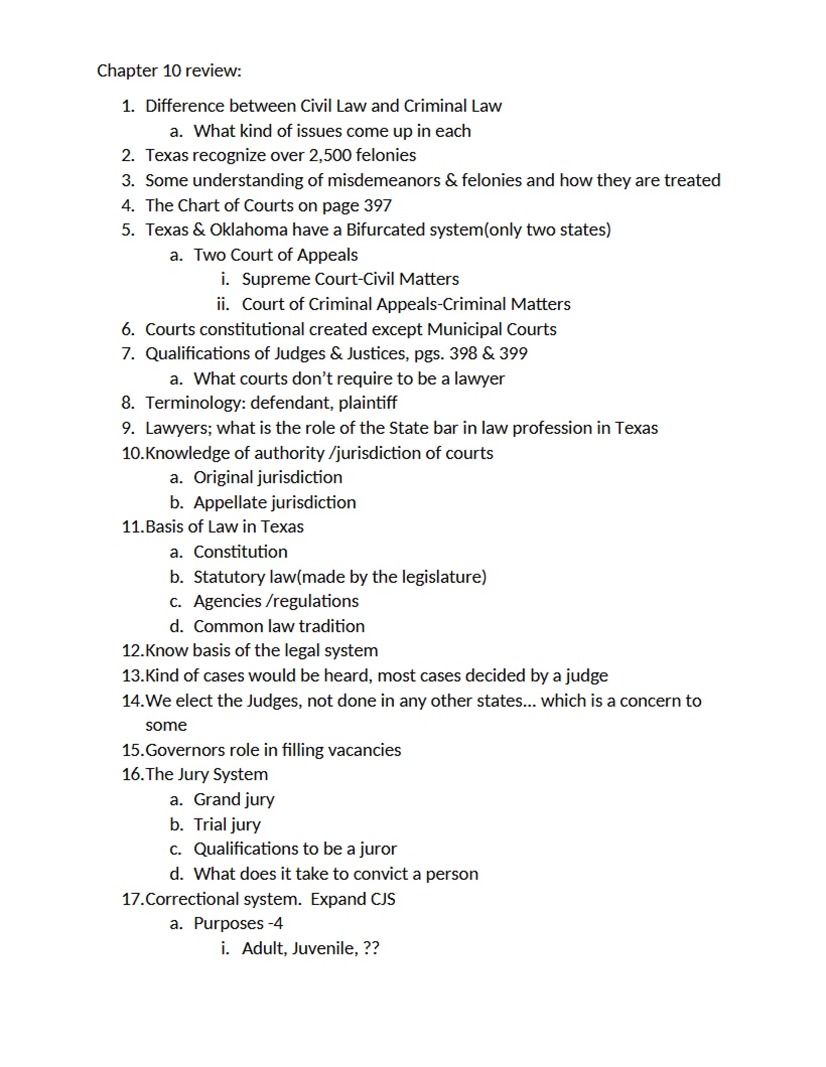 Texas Politics Chapter Ten