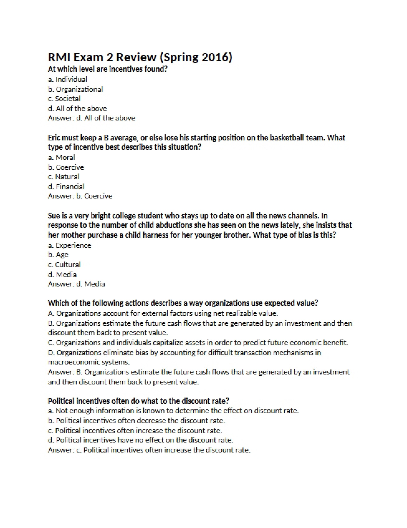 Exam 2 Review Session