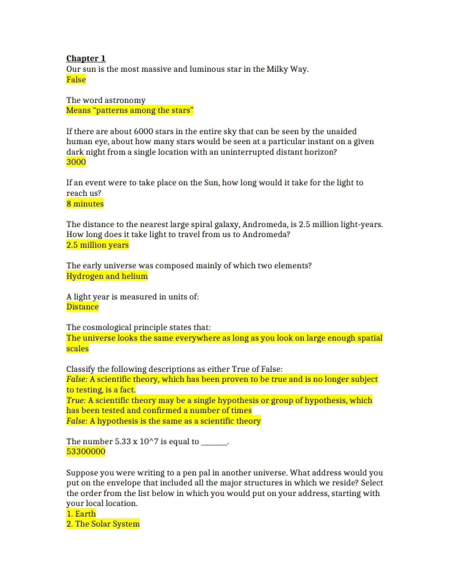 Initial Module Overview