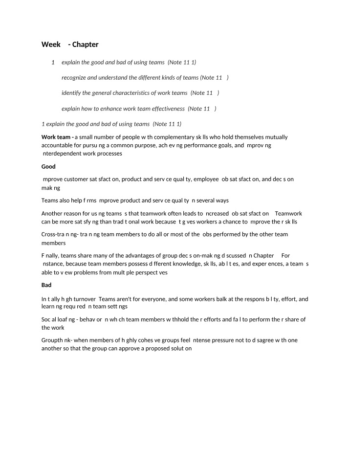 Chapter 9 - Week 9