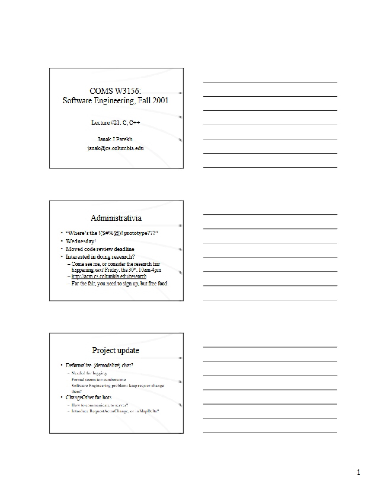 Lecture Notes for Software Engineering (2)